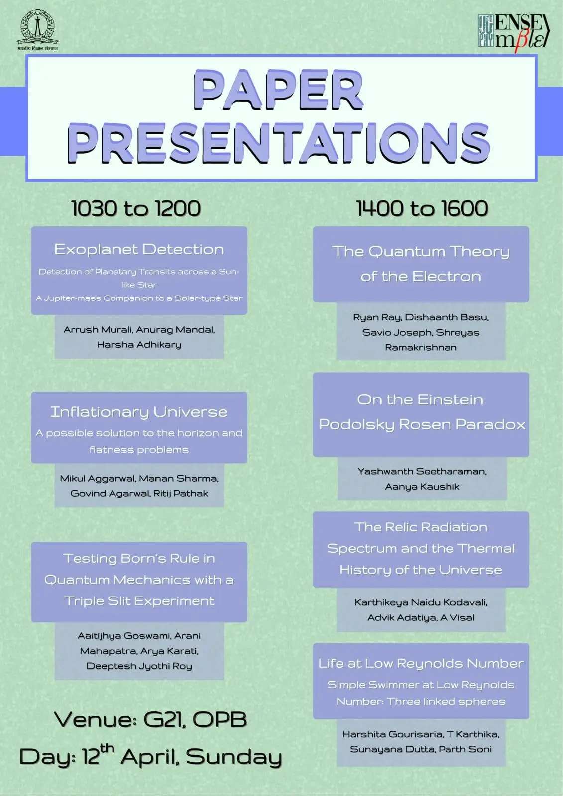 Paper Presentation