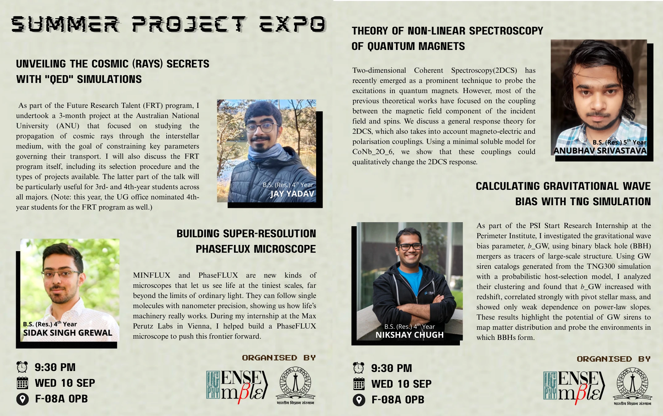 Ensemble Summer Project Expo 2025