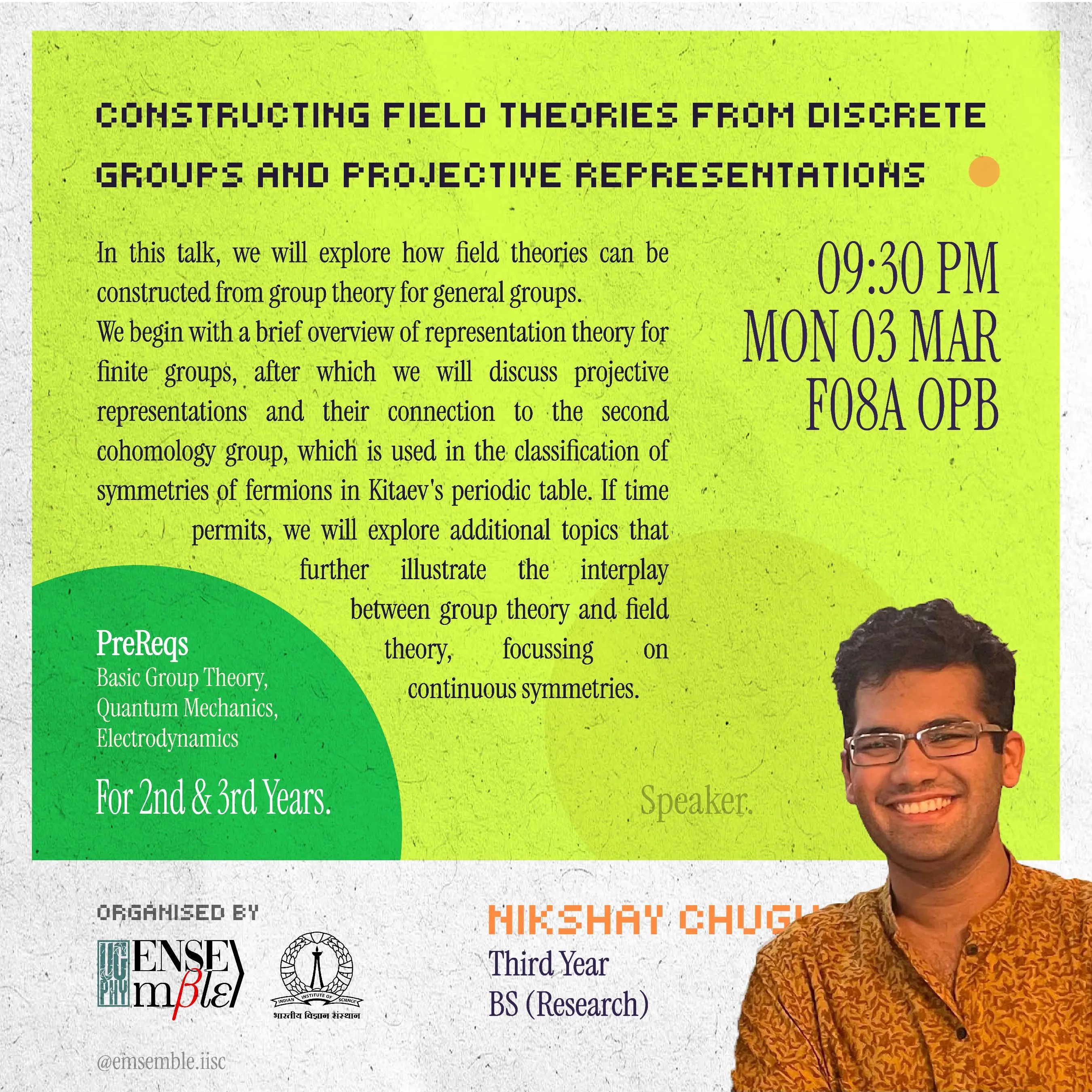 Constructing Field Theories from Discrete groups And Projective Representations